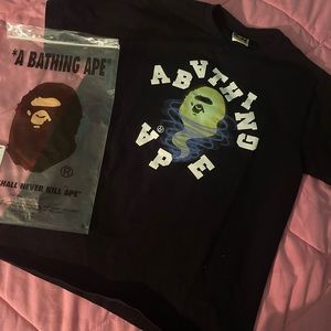 Men Bape Medium Tee Worn Once Like New